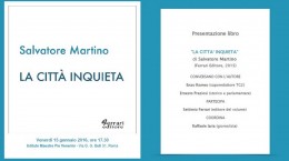 Presentazione del volume: “La città inquieta” di S. Martino