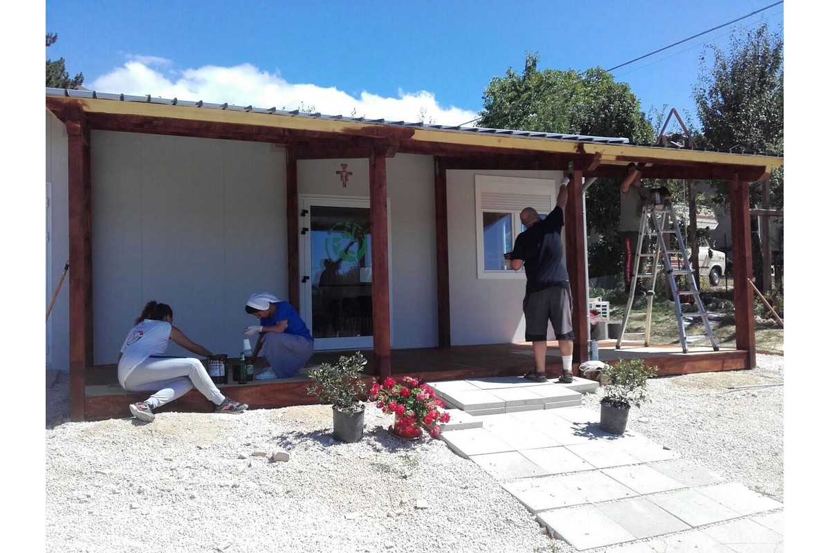 Campo di Amatrice - Lavori in corso